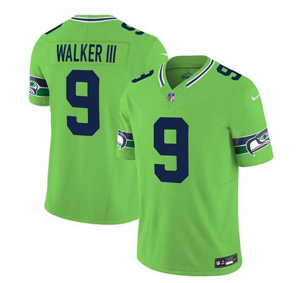 Men & Women & Youth Seattle Seahawks #9 Kenneth Walker III 2023 F.U.S.E. Green Limited Jersey->seattle seahawks->NFL Jersey